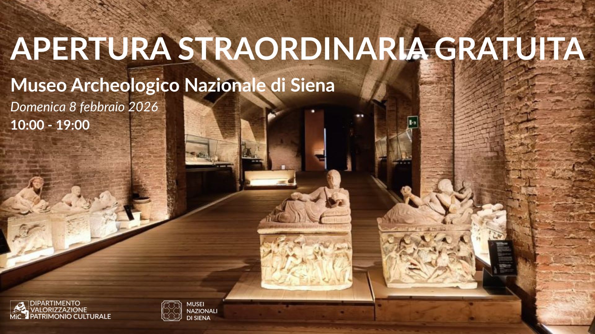 8 febbraio 2026, Museo Archeologico Nazionale di Siena: ingresso gratuito